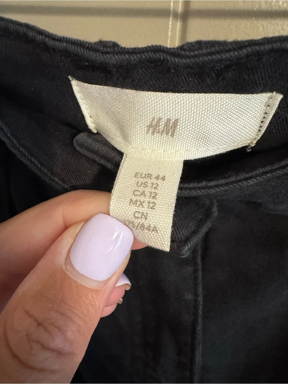 H&M Black Cargo Pants with Flap Pockets